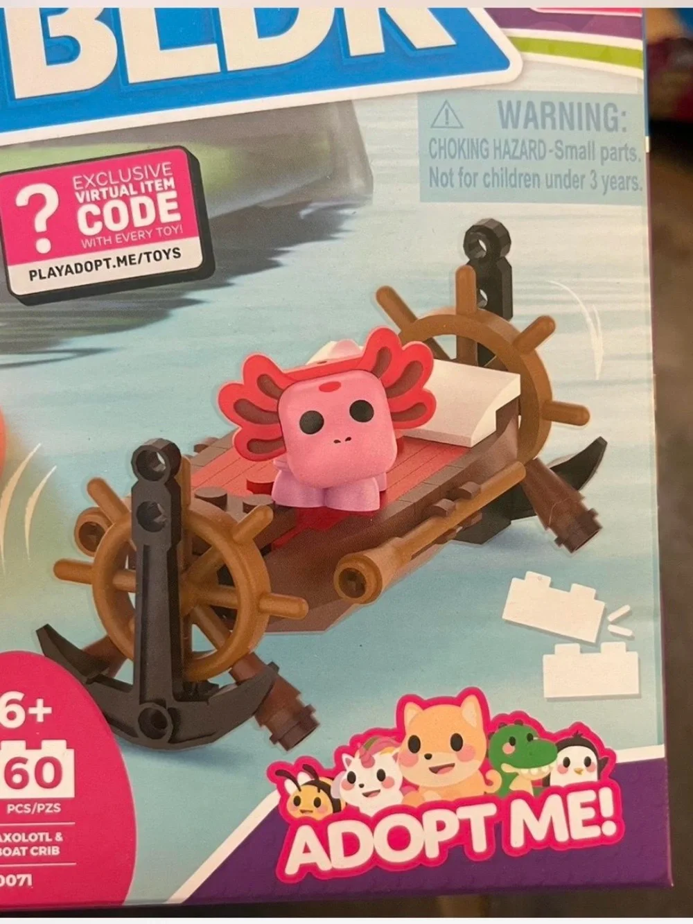 Adopt Me! Kids Building Set - Pink & Red Animal Boat